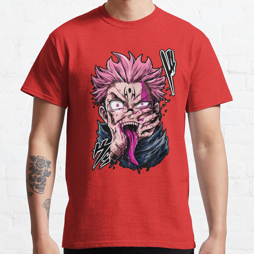 Jujutsu Kaisen Sukuna Print T-Shirt - Image 6
