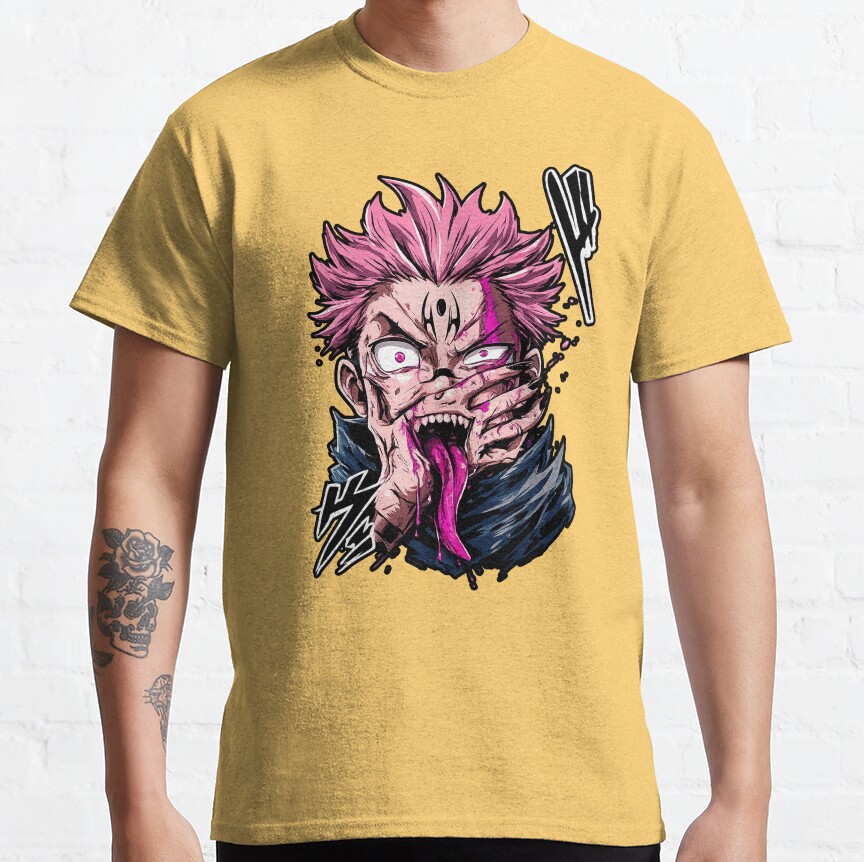 Jujutsu Kaisen Sukuna Print T-Shirt - Image 5