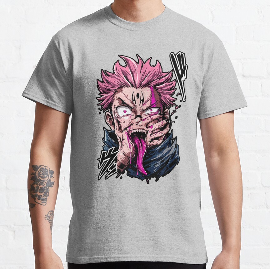 Jujutsu Kaisen Sukuna Print T-Shirt - Image 3