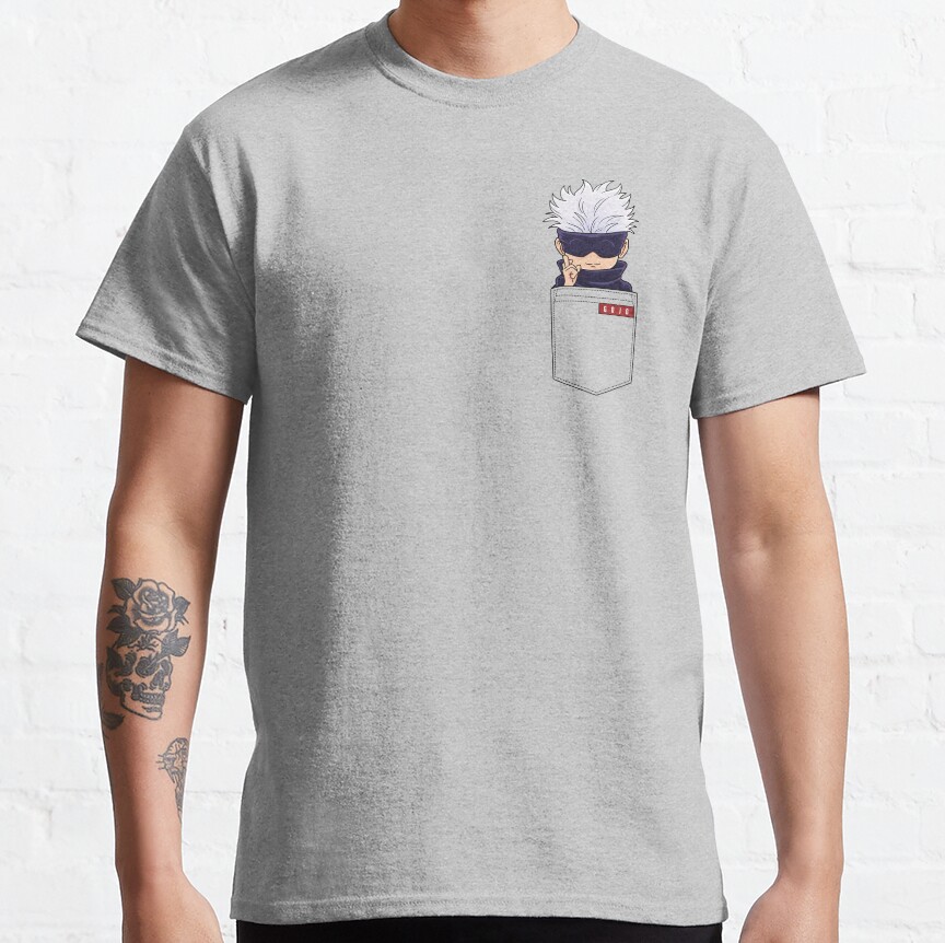 Jujutsu Kaisen Gojo Pocket T-Shirt - Image 4
