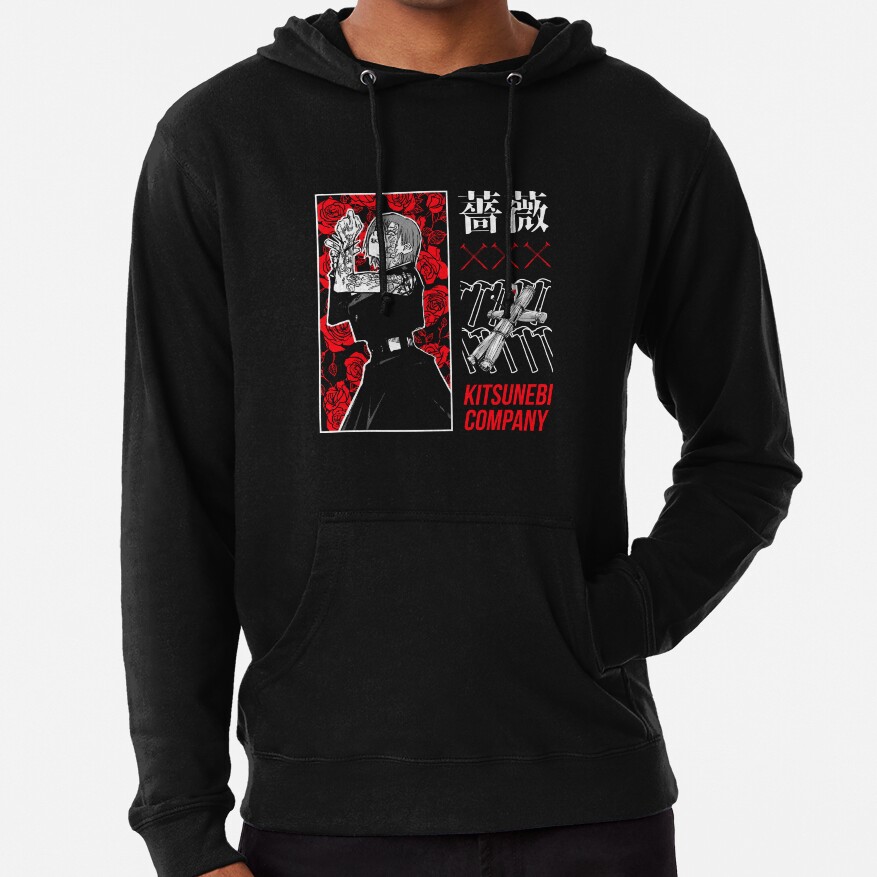 Roses Anime Girl Hoodie - Image 4