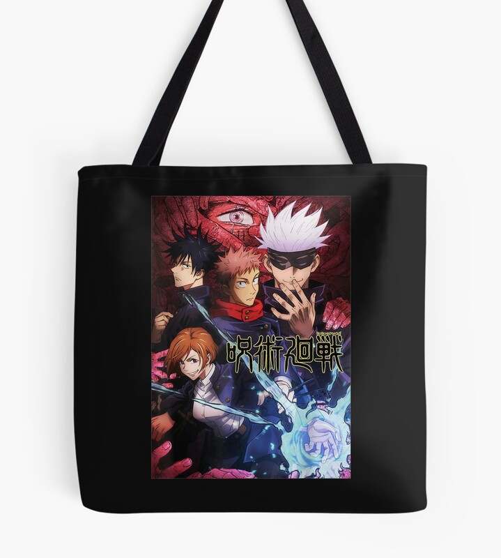 Gojos Team Jujutsus Kaisen Art Tote Bag
