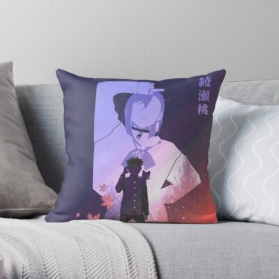 Okarun X Momo Ayase Dandadan Throw Pillow