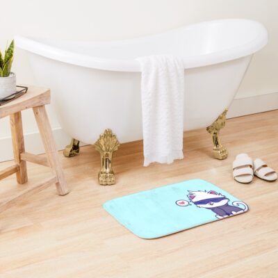 Alternative view of Gojo Satoru Meow Bath Mat
