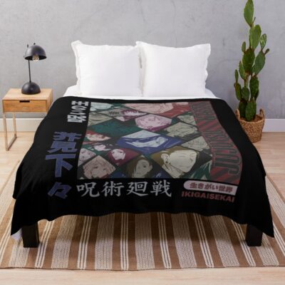 Funny Gift For Anime Cartoon Gift For Fans Throw Blanket