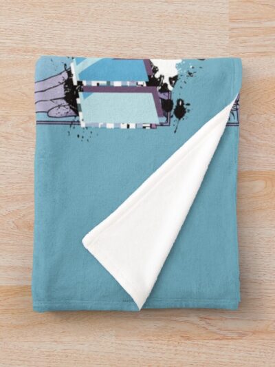 Alternative view of Infinite Void Gojo Throw Blanket