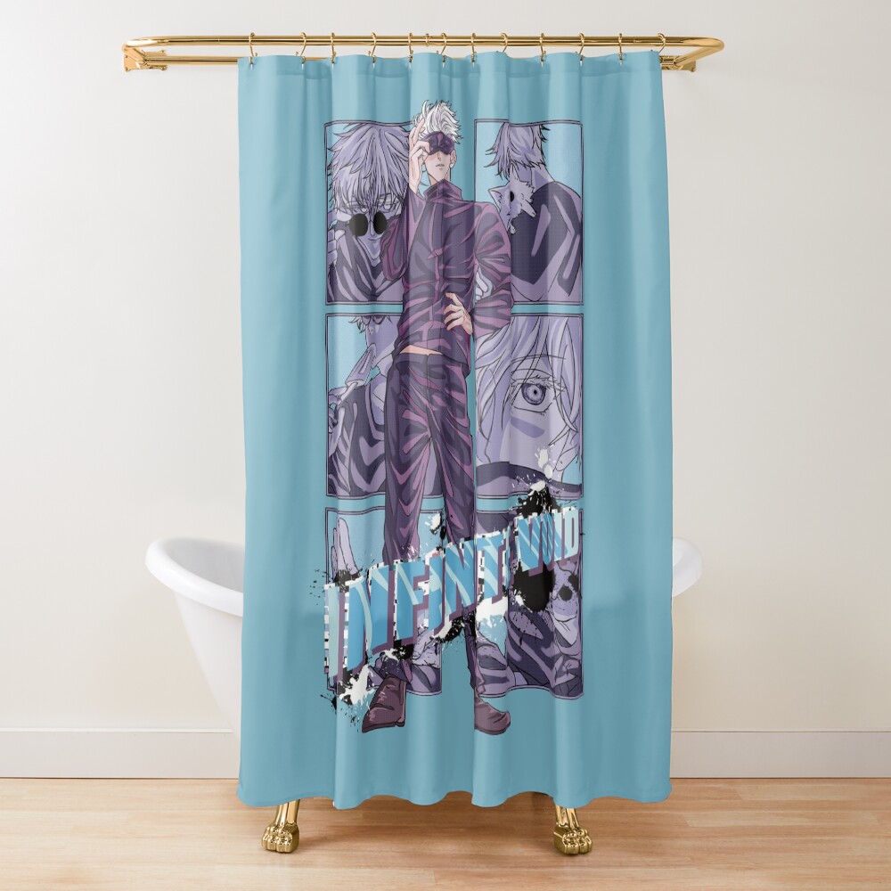 Jujutsu Kaisen Infinite Void Gojo Shower Curtain