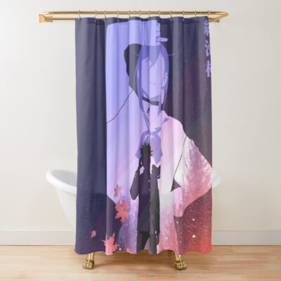 Okarun X Momo Ayase Dandadan Shower Curtain