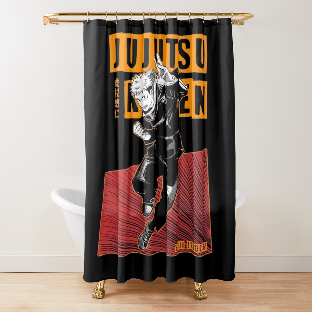 Jujutsu Kaisen Yuji Itadori Shower Curtain