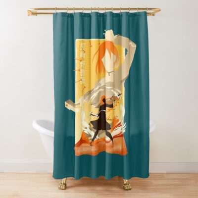 Jujutsu Kaisen Art Shower Curtain